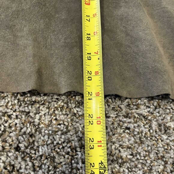 All Saints Leather Biker Jacket Small Brown Pockets - Picture 9 of 12